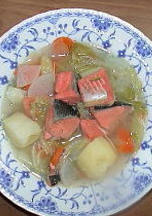 ぽっかぽかのしゃけスープ-レシピのメイン写真