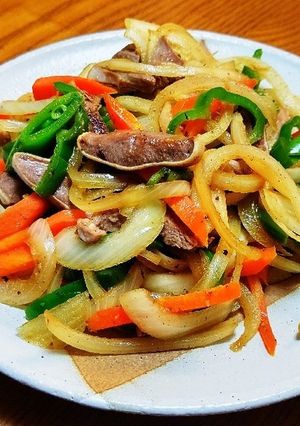 豚タン細切り野菜炒め。-レシピのメイン写真