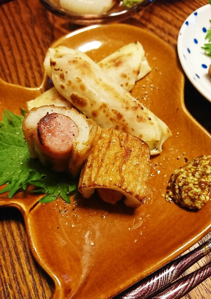 ウインナーちくわ巻き・餃子皮巻き-レシピのメイン写真