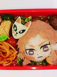 鬼滅の刃♪キャラ弁♪錆兎ぺたん娘Vr♪-レシピのメイン写真