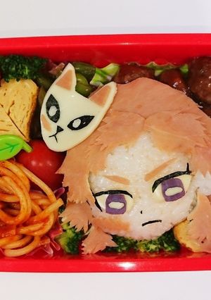 鬼滅の刃♪キャラ弁♪錆兎ぺたん娘Vr♪-レシピのメイン写真