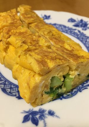 冷めても美味しい♪ ニラ入り卵焼き-レシピのメイン写真