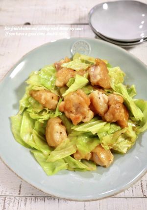 鶏もも肉とキャベツのバター醤油炒め-レシピのメイン写真