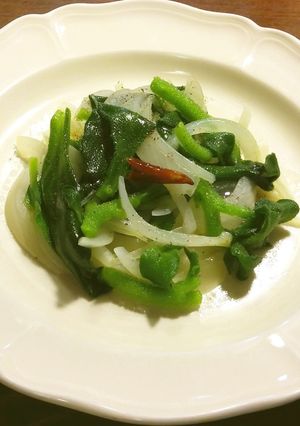 アイスプラントと玉葱の炒め物-レシピのメイン写真