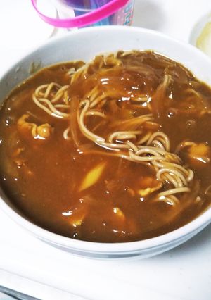 蕎麦屋さん風カレーそば-レシピのメイン写真