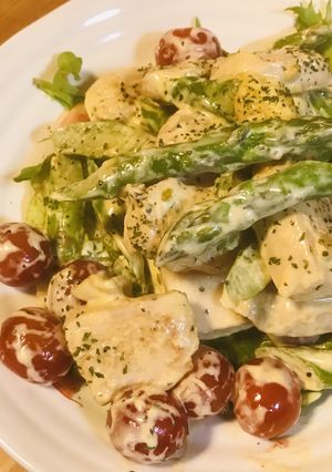 鶏むね肉とアスパラのマヨソテー-レシピのメイン写真
