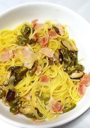 青とうペペロンチーノ-レシピのメイン写真