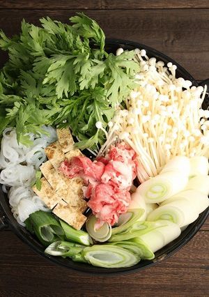 簡単！牛こま☆すき焼き-レシピのメイン写真