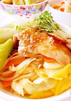 豚肉+長ネギ+豚肉丼(^^)♡-レシピのメイン写真