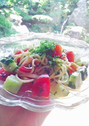 夏の暑さを吹き飛ばせー!!冷製パスタ-レシピのメイン写真