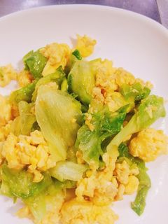 レタスと卵の炒めもの-レシピのメイン写真
