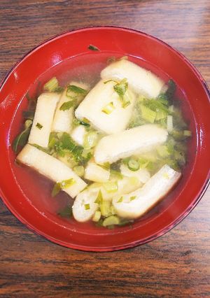 小ネギと油揚げの出汁入り味噌汁-レシピのメイン写真