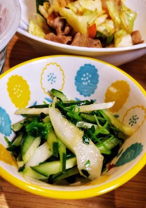 豆苗とセロリのお浸しサラダ-レシピのメイン写真