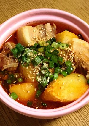豚バラブロックでカムジャタン-レシピのメイン写真