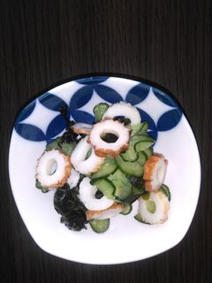 きゅうりとわかめとちくわの酢の物-レシピのメイン写真