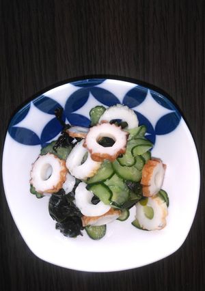 きゅうりとわかめとちくわの酢の物-レシピのメイン写真