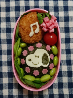 キャラ弁♥️スヌーピー-レシピのメイン写真