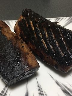 まぐろ血合い黒焦げ漬け焼き-レシピのメイン写真