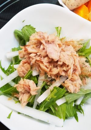 水菜と大根の、サラダ-レシピのメイン写真