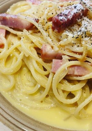 全卵&牛乳で簡単カルボナーラ♪-レシピのメイン写真