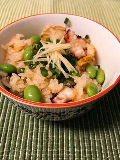 タコとベビーホタテの炊き込みご飯-レシピのメイン写真