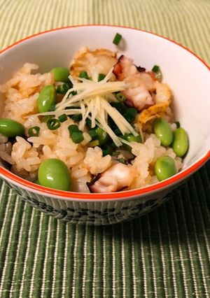 タコとベビーホタテの炊き込みご飯-レシピのメイン写真