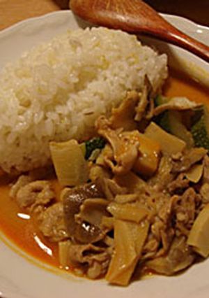 ズッキーニと筍のレッドカレー-レシピのメイン写真