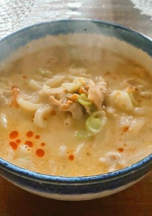 鯖味噌缶坦々うどん-レシピのメイン写真