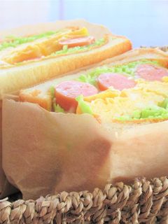 ウインナーと半熟オムレツのホットサンド-レシピのメイン写真