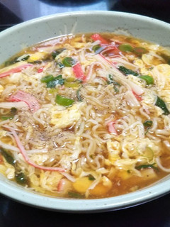 サッポロ一番かに玉あんかけラーメン-レシピのメイン写真