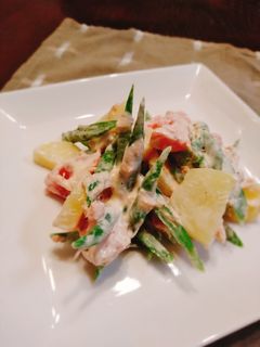 *いんげんのツナとまサラダ*-レシピのメイン写真