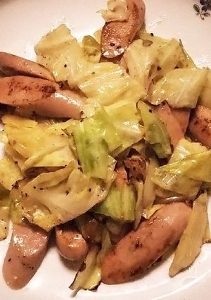 春キャベツと魚肉ソーセージのマヨソテー-レシピのメイン写真