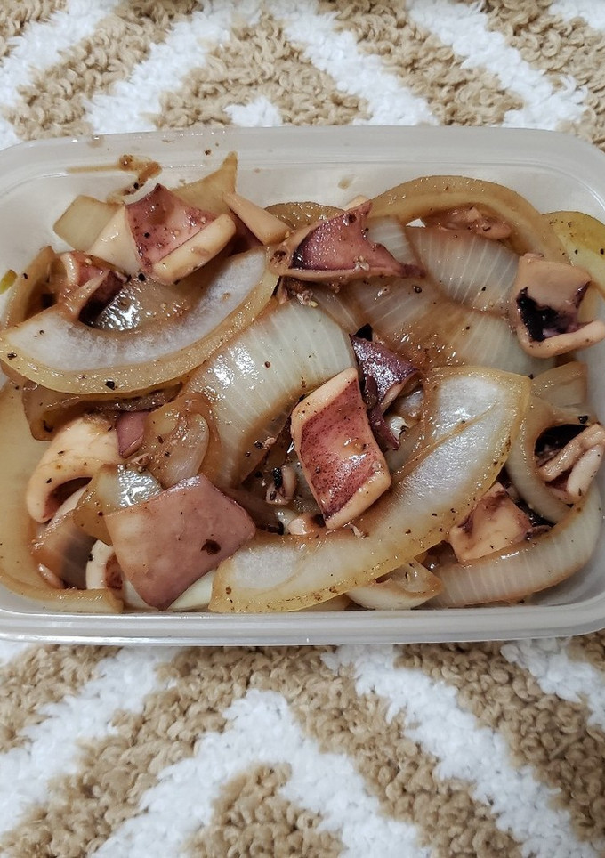 超簡単!イカと玉ねぎの醤油炒め-レシピのメイン写真