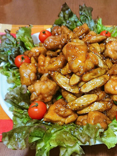 お酢でさっぱりと♪チキンチキンごぼう-レシピのメイン写真