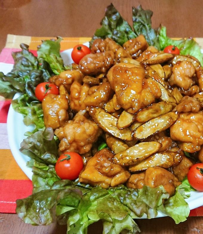 お酢でさっぱりと♪チキンチキンごぼう-レシピのメイン写真