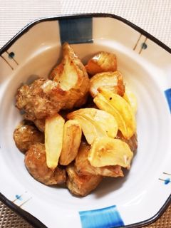 ニンニクと菊芋の素揚げ-レシピのメイン写真