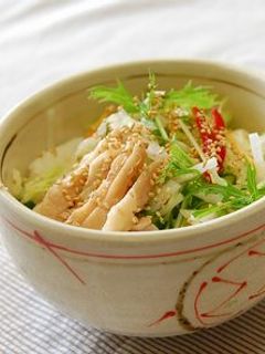 鶏のサラダ茶漬け-レシピのメイン写真