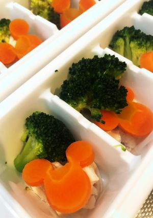 ささみと温野菜【手づかみ食べ】-レシピのメイン写真