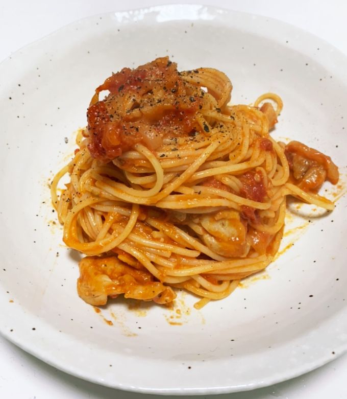 鶏のトマトクリームパスタ-レシピのメイン写真