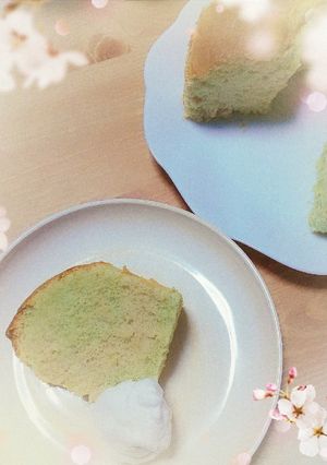 桜のシフォンケーキ-レシピのメイン写真