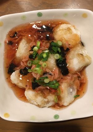海老の香りが美味しい!餡掛け揚げだし大根-レシピのメイン写真