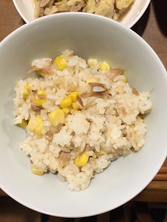 ホクホク!コーンとツナの炊き込みご飯-レシピのメイン写真