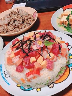 ちらし寿司ケーキ ひな祭り-レシピのメイン写真