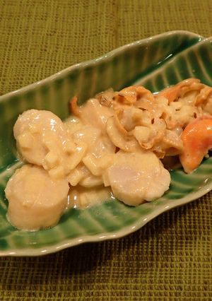 ホタテの味噌クリーム炒め-レシピのメイン写真