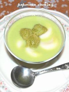 冷やし枝豆しるこ豆腐白玉いり-レシピのメイン写真