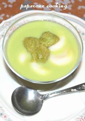 冷やし枝豆しるこ豆腐白玉いり-レシピのメイン写真
