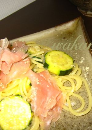 ☆ズッキーニ＆生ハム＆チーズ美味パスタ☆-レシピのメイン写真
