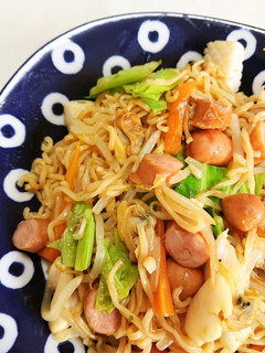 サッポロ一番♡バターしょうゆ焼きラーメン-レシピのメイン写真
