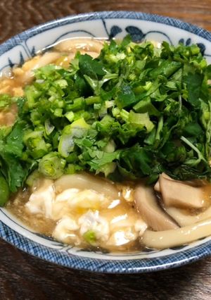 かき玉あんかけうどん-レシピのメイン写真