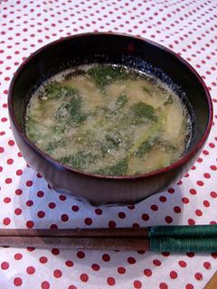 モロヘイヤの味噌汁-レシピのメイン写真